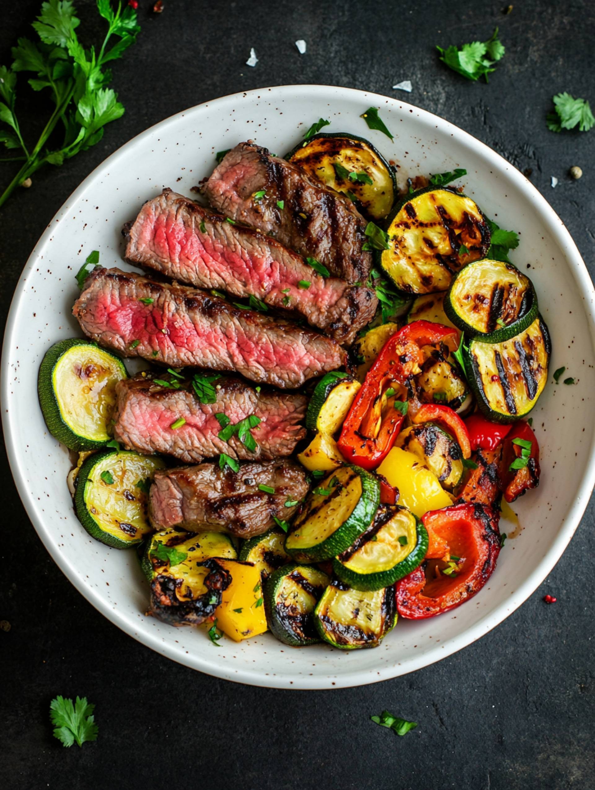 Grilled Steak & Vegetables