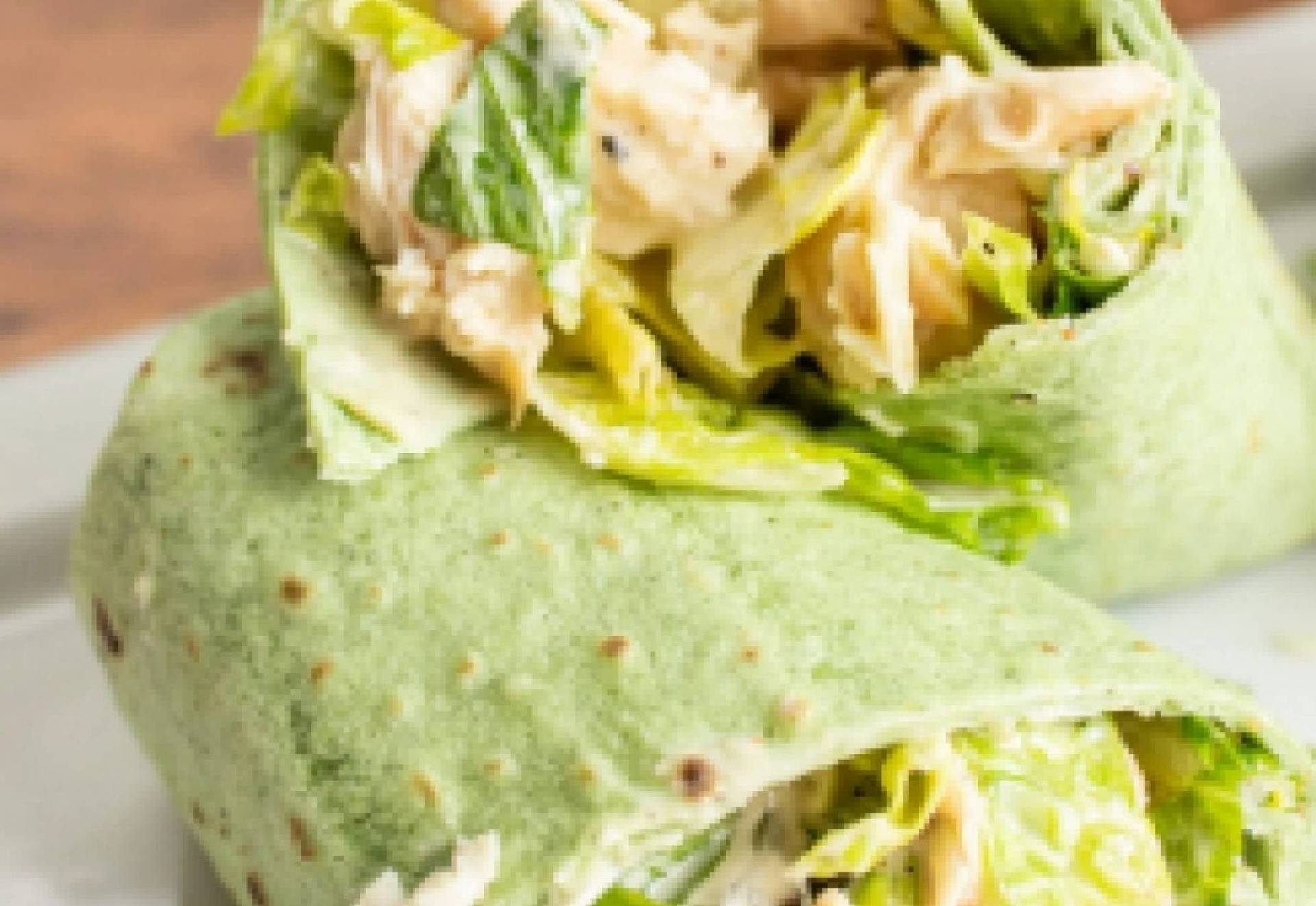 Kale Chicken Caesar Wrap