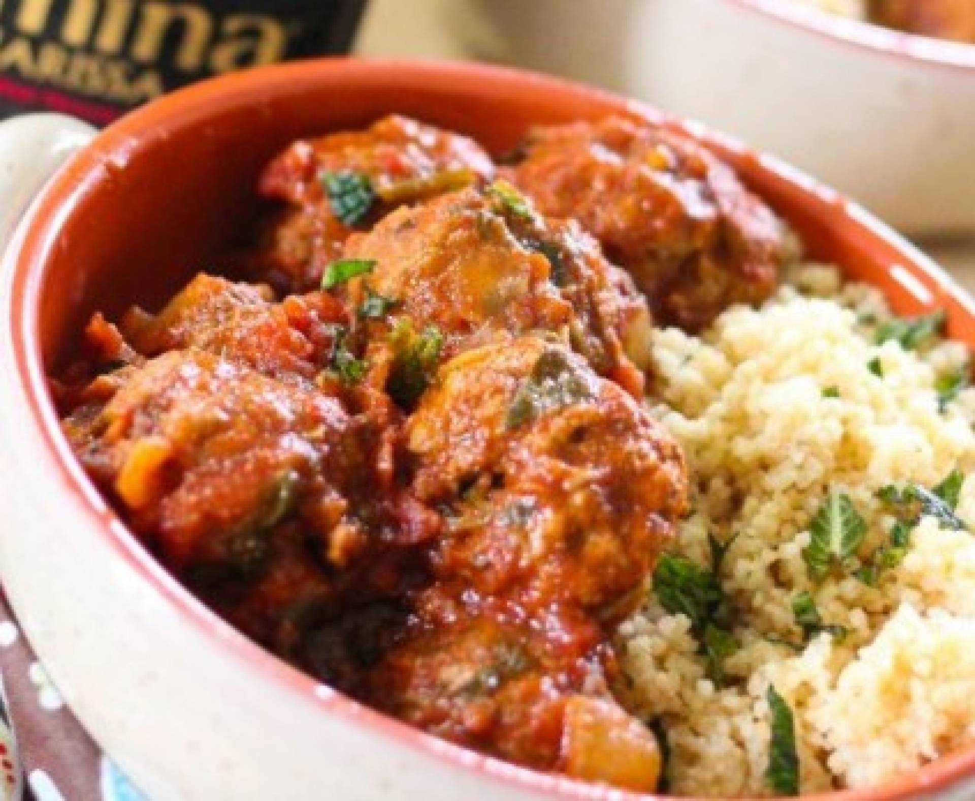 Harissa Turkey Meatballs [Low Carb]