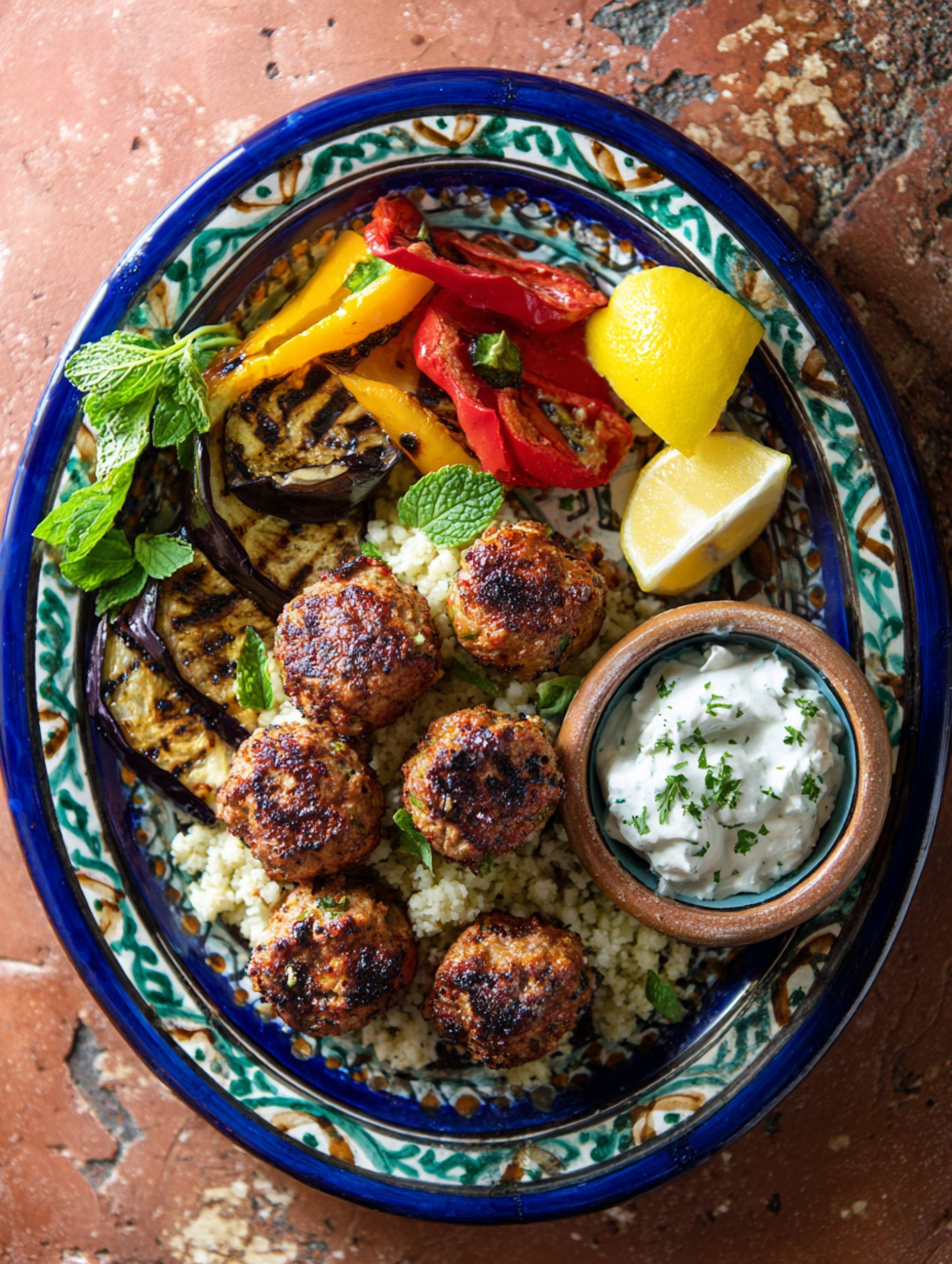 Harissa Turkey Meatballs [Low Carb]