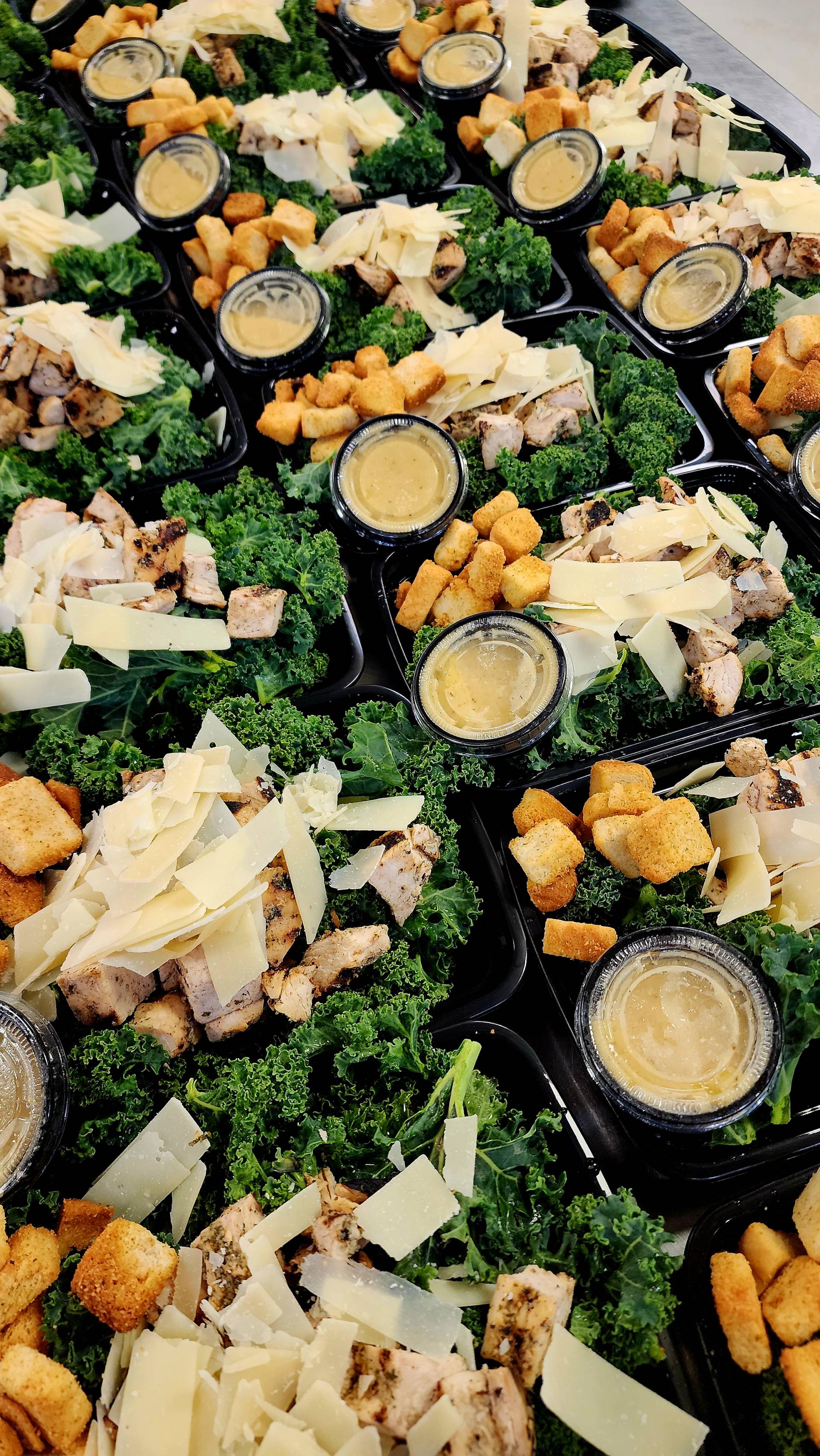 Kale Caesar Chicken Salad
