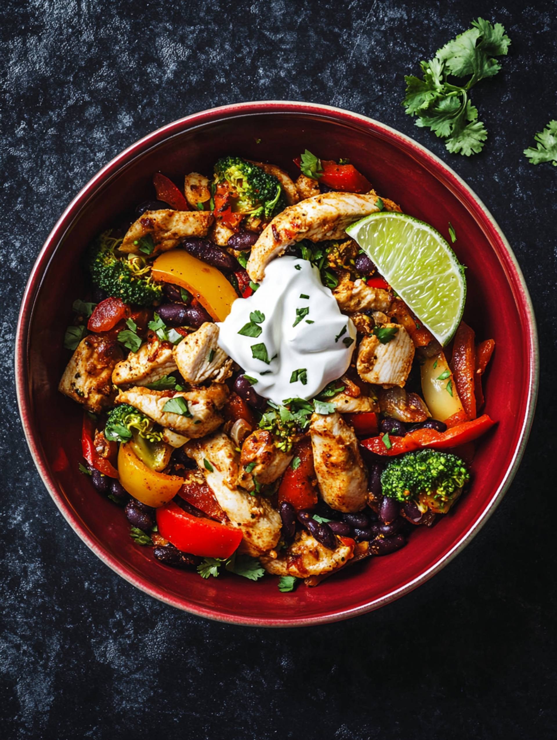 Chicken Fajita Bowl [Low Carb]