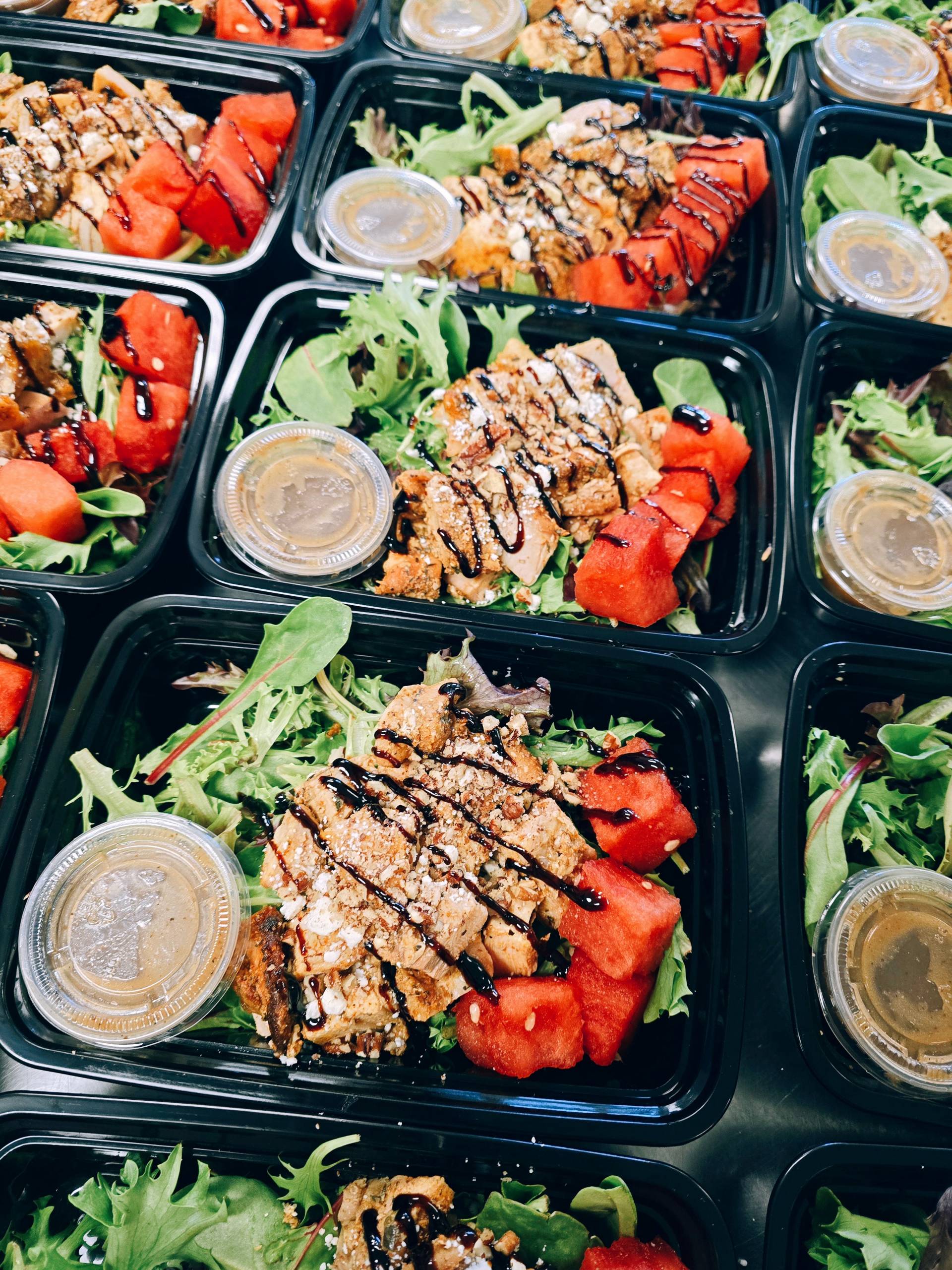 Balsamic Chicken Watermelon Salad