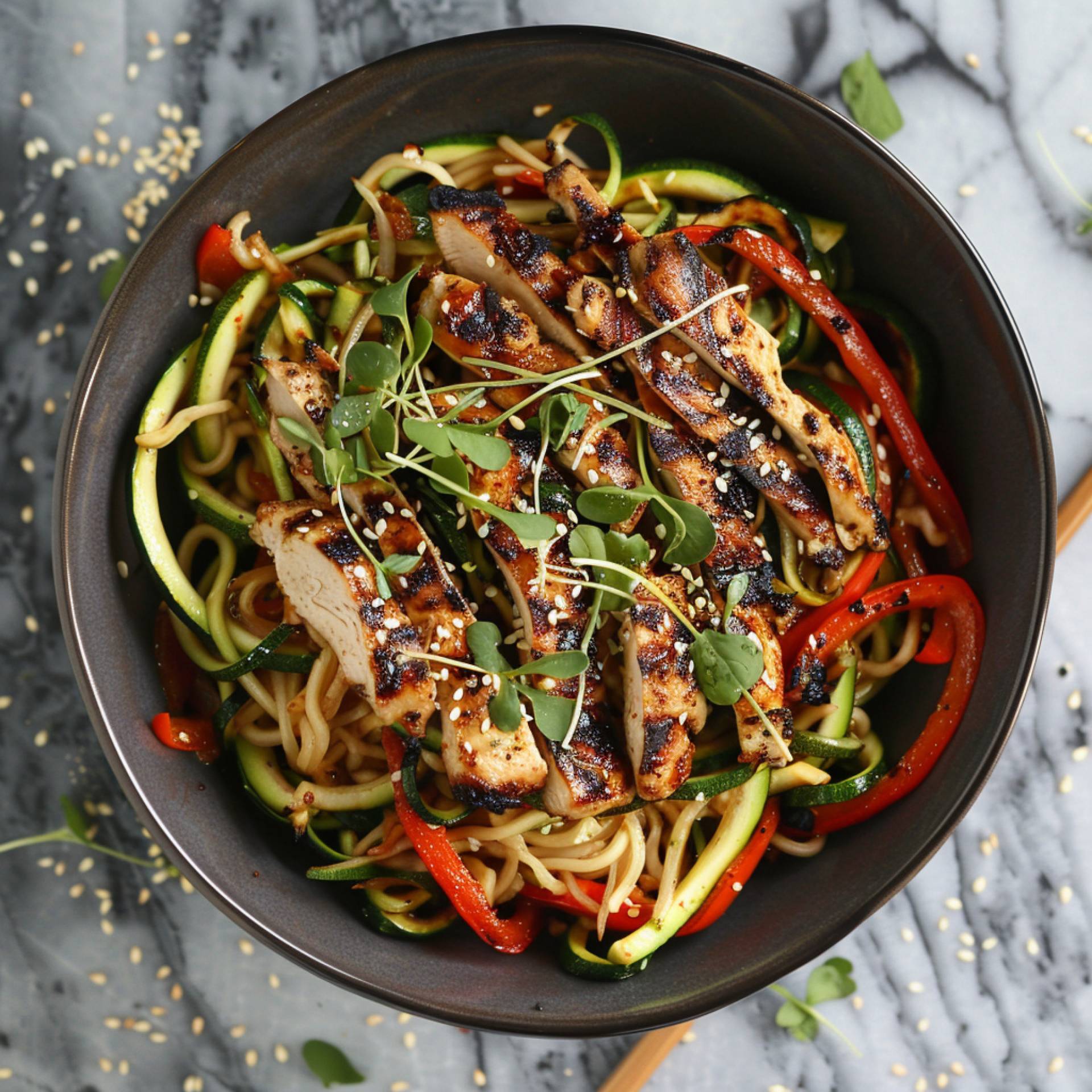 Chicken Lo Mein [Low Carb]