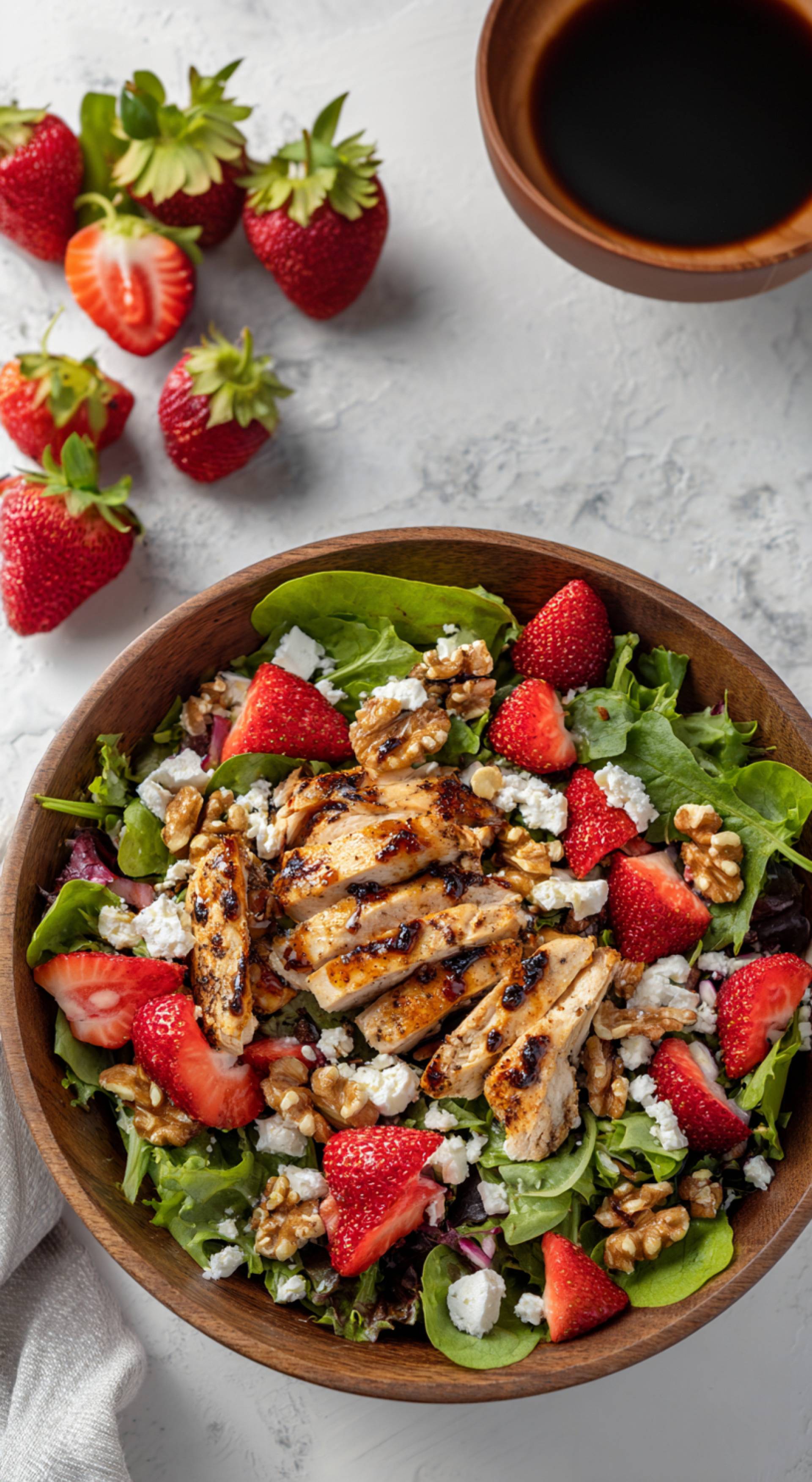 Strawberry Walnut Chicken Salad