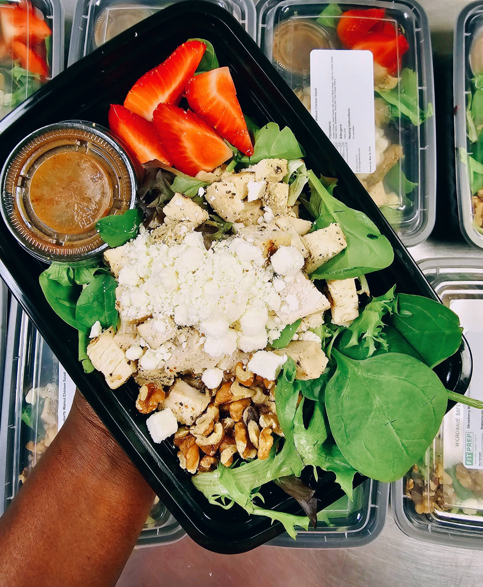 Strawberry Walnut Chicken Salad