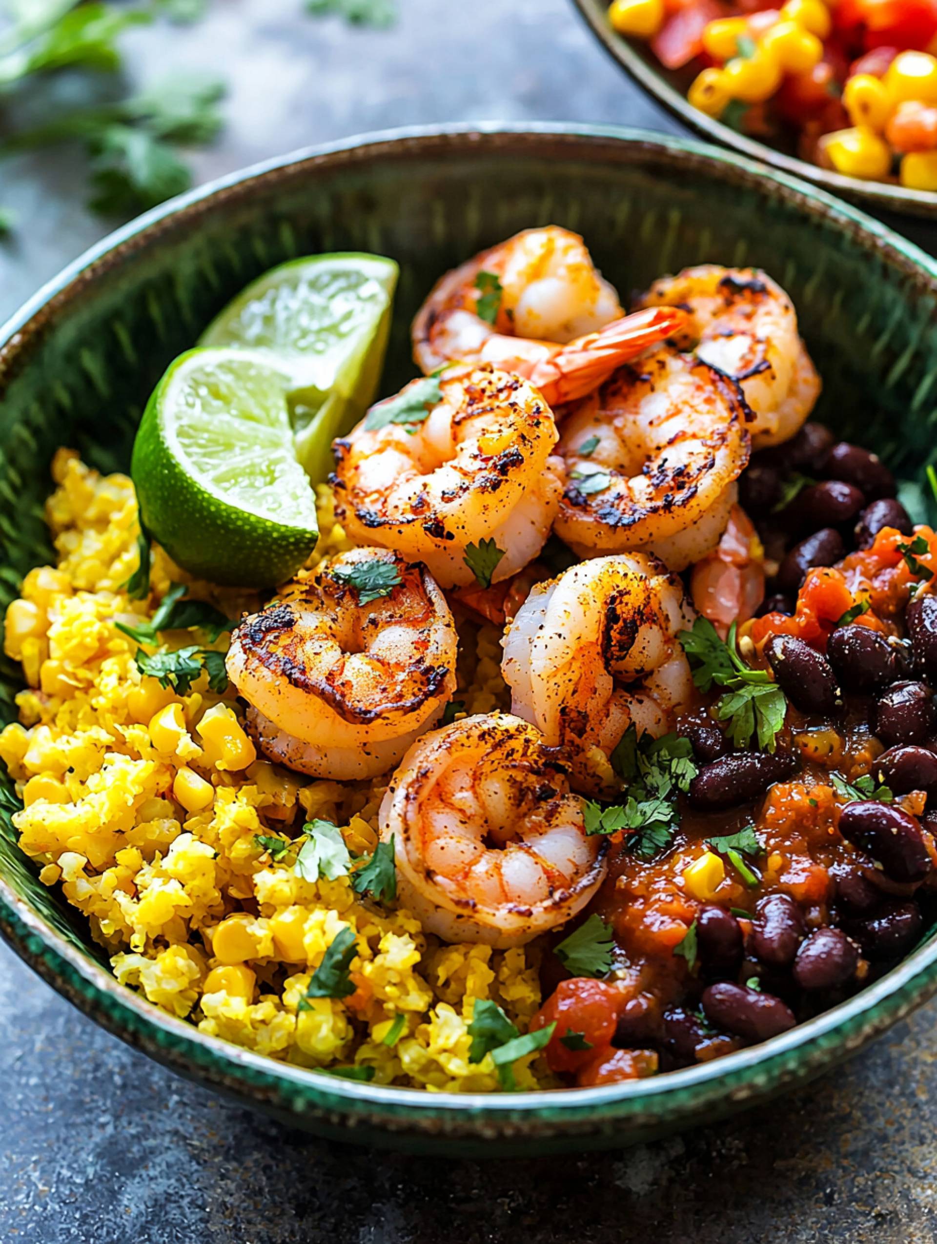Shrimp Taco Bowl [Low Carb]
