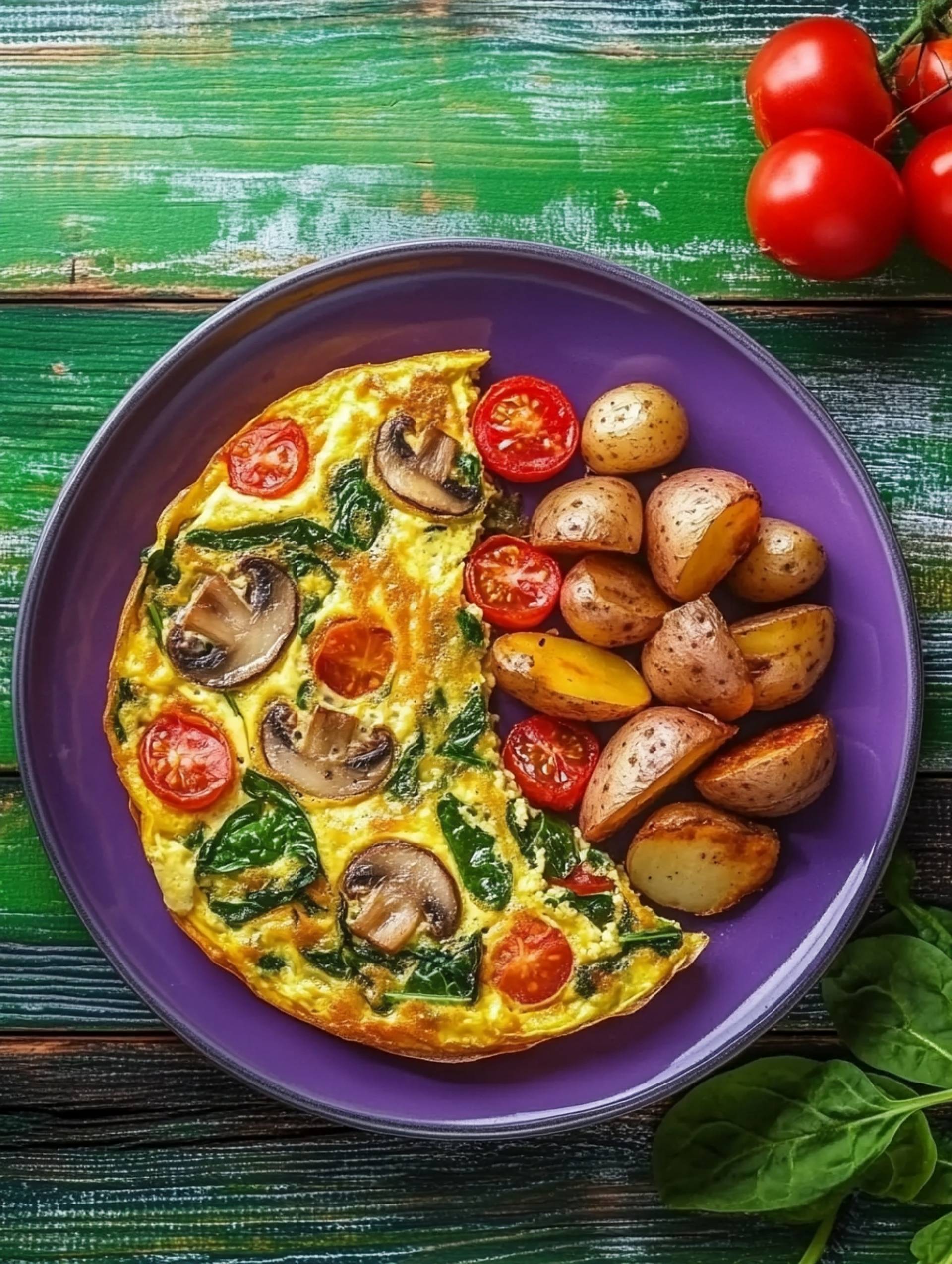 Veggie Frittata & Potatoes