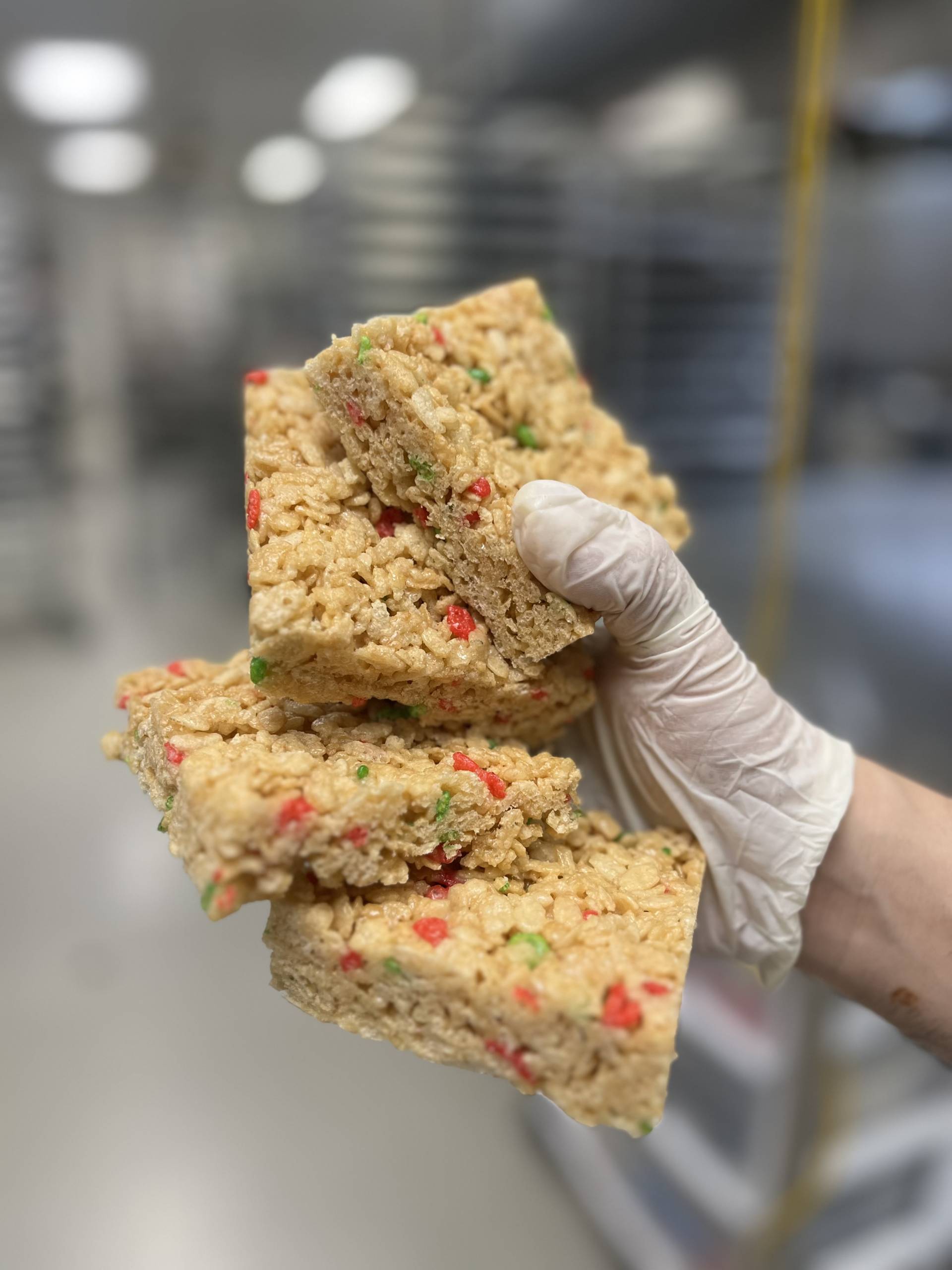 Rice Krispie Protein Bars