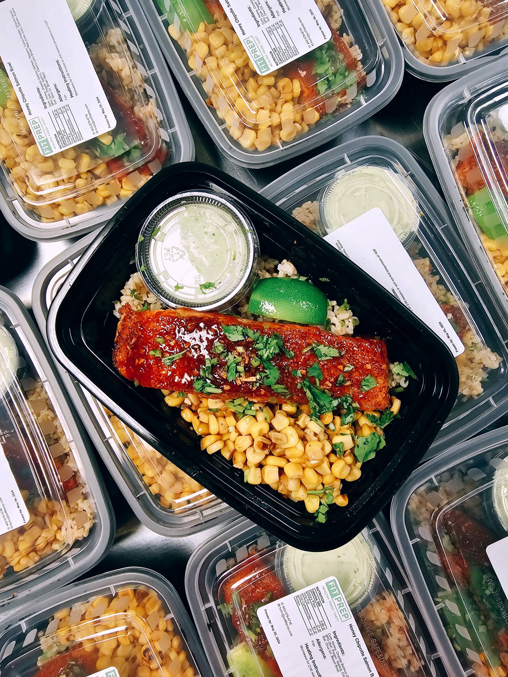 Honey Chipotle Salmon Bowl