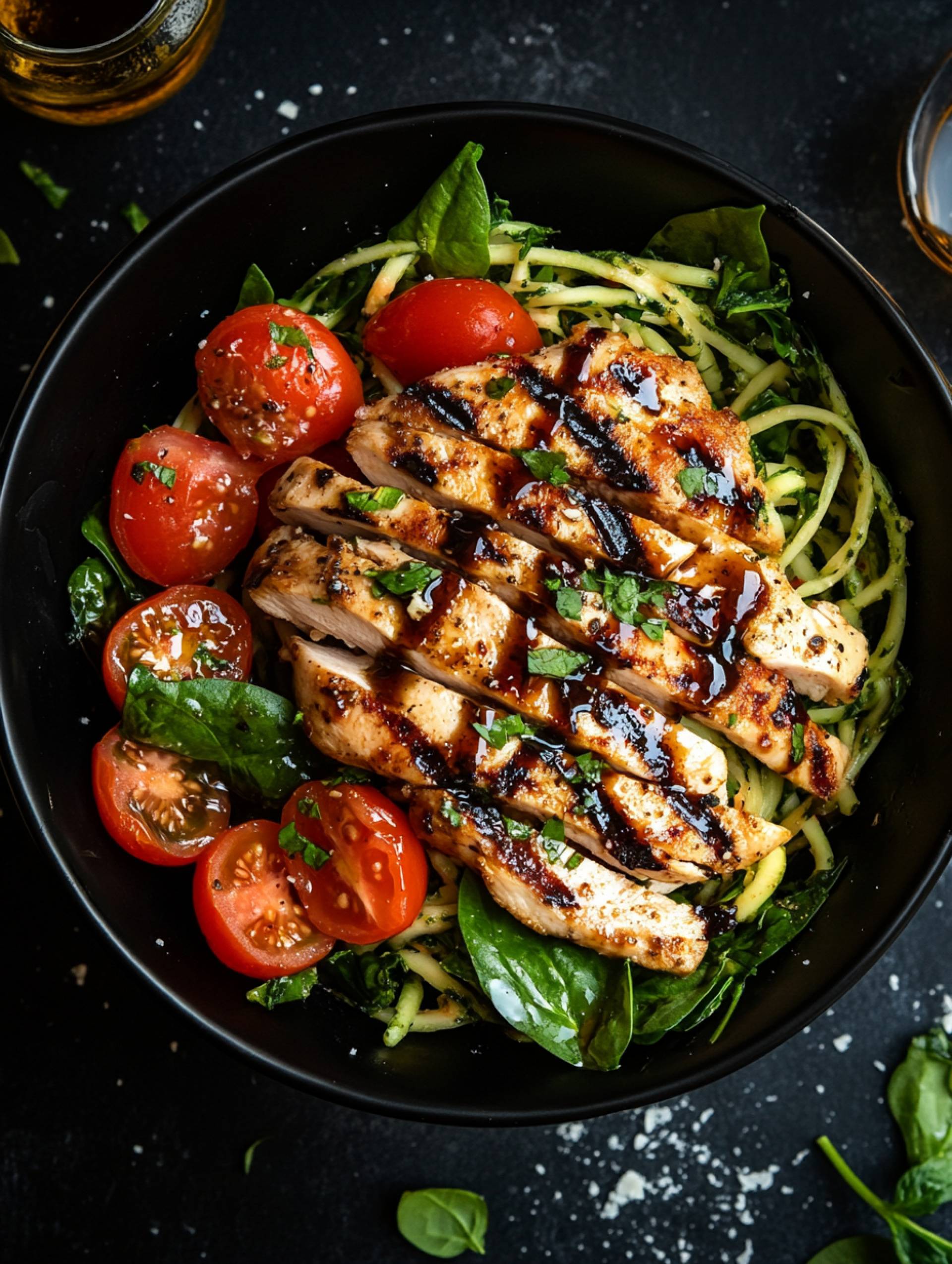 Bruschetta Chicken Pasta [Low Carb]