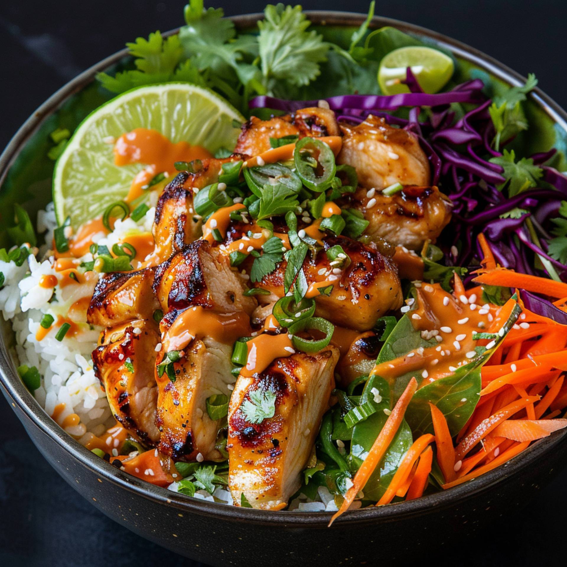 Thai Peanut Chicken Bowl