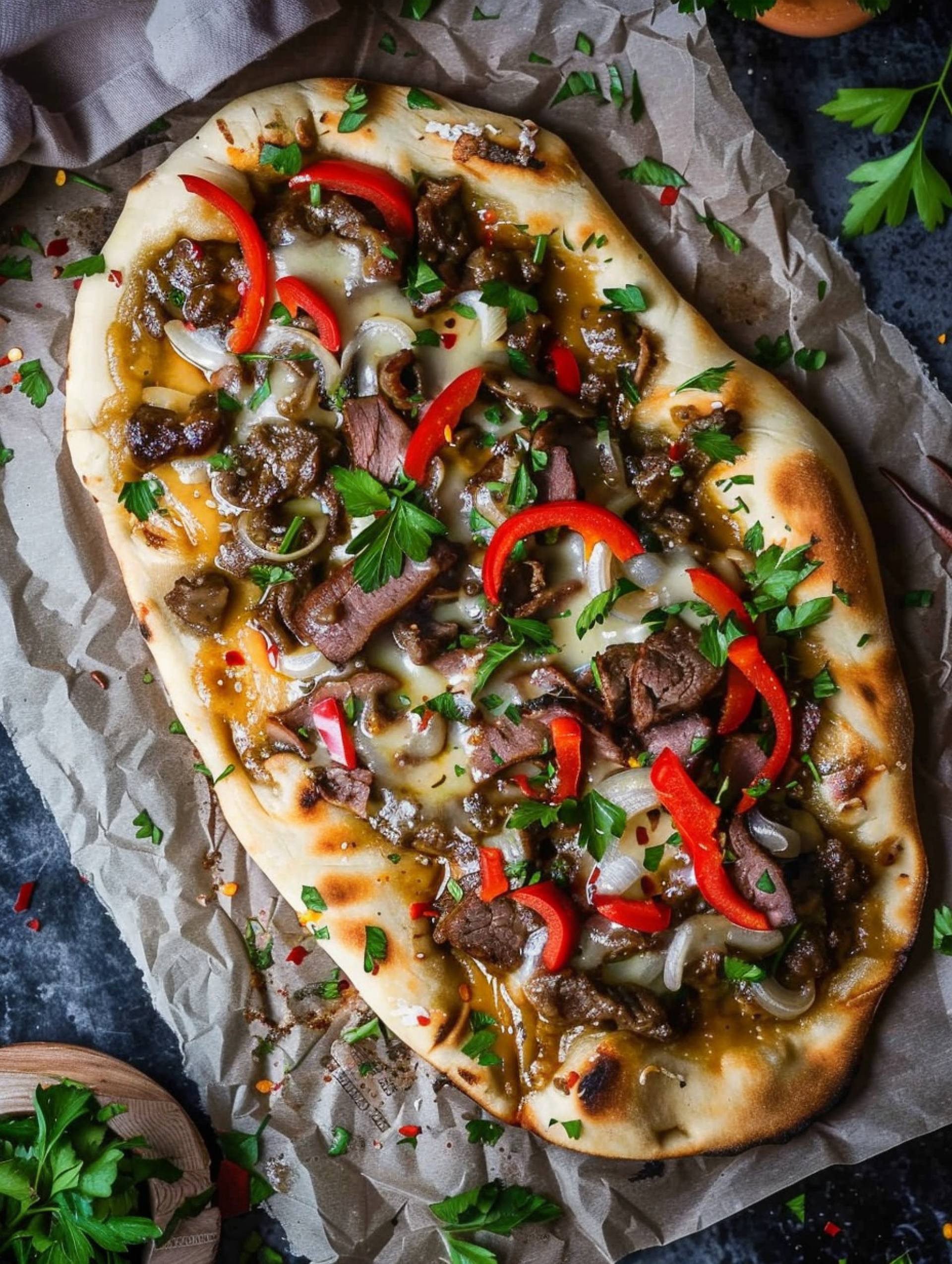 Philly Cheesesteak Pizza