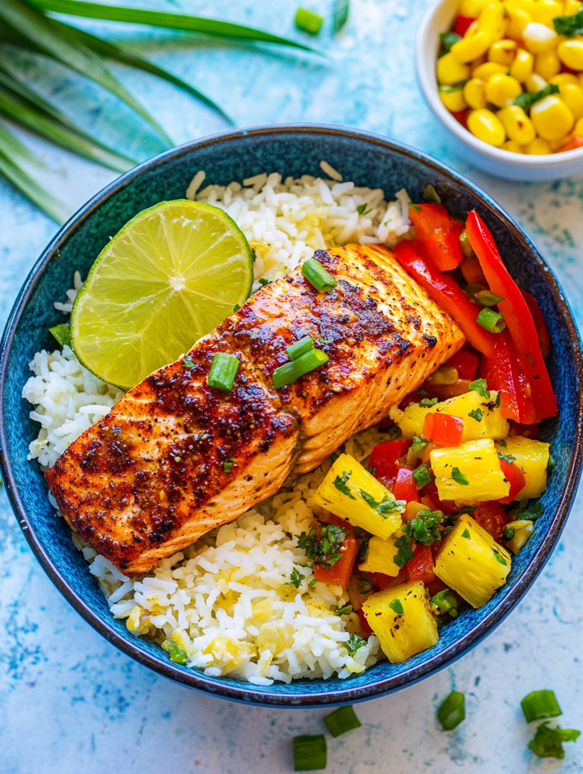 Caribbean Salmon Bowl